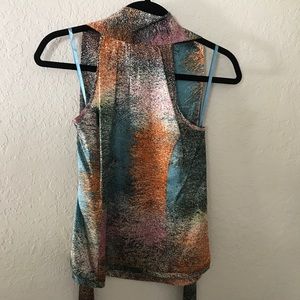 BCBG silk halter top